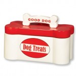 Dog Bone Treats Ceramic Container