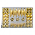 49 Piece Decorations Pack Gold