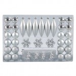 49 Piece Decorations Pack Silver