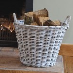 Willow Log Basket and Logs